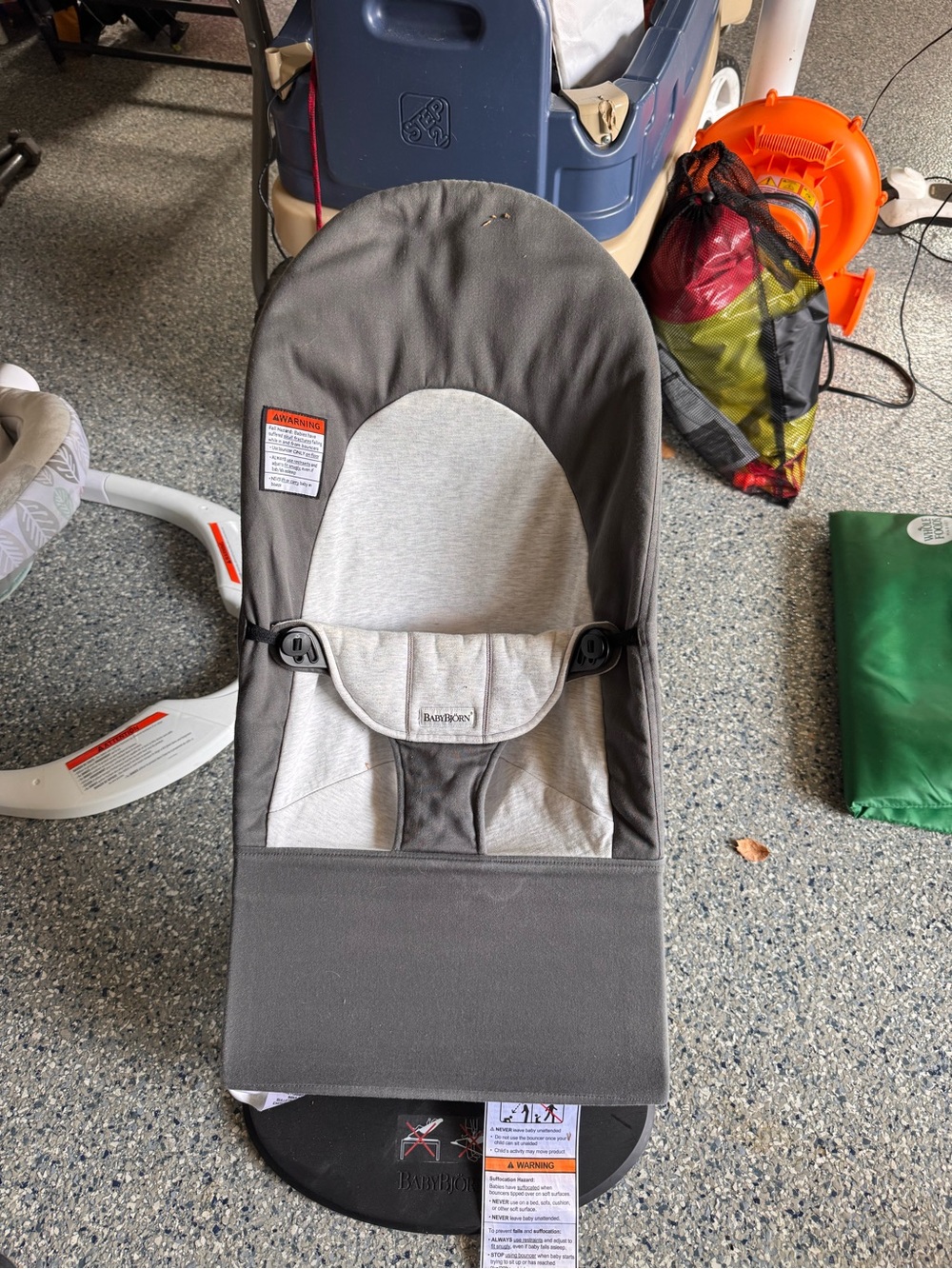 Gray Baby Bouncer - Neutral Gray Kids Accessory